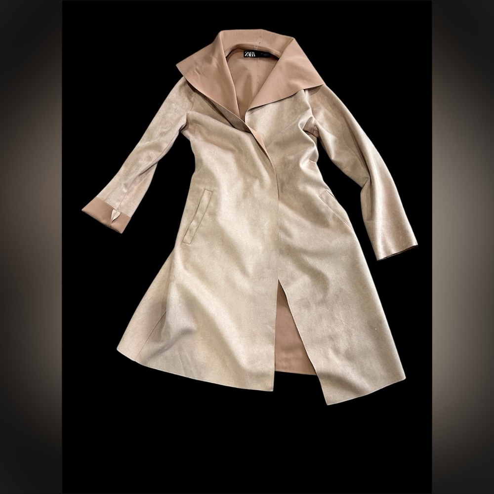Zara light weight ultra suede duster